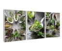artissimo 3er-Bilderset Wandbilder grün Kräuter auf Löffeln Bild 2