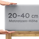 Spannbettlaken Wolkenfeld Boxspringbett Bettlaken Jersey 95% Baumwolle 5% Elasthan Bild 2