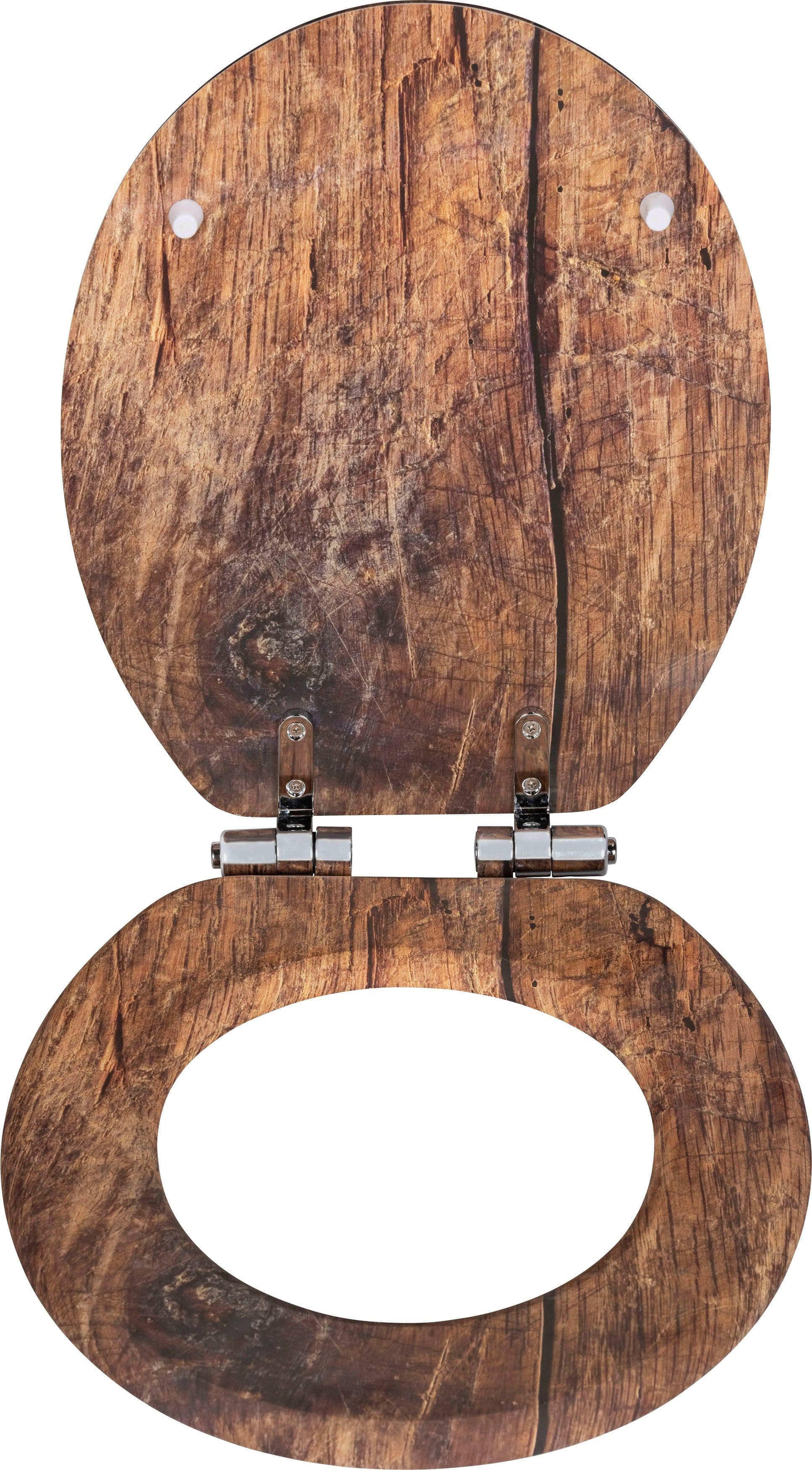 WENKO WC-Sitz Rustic FSC MDF Feuchtigkeitsresistent - Bild 2