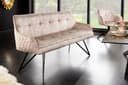 riess-ambiente Sitzbank EUPHORIA Retro Samt Beige/Schwarz Bild 2