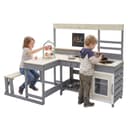 Joyz Outdoor-Spielküche mit Sitzbank und Zubehör Bild 2