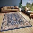HANSE Home Teppich Reni Orientalisch Kurzflor Läufer Blau Creme Bild 2