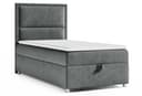 Best for Home Boxspringbett K-11 SINGLE mit Bettkasten Grau Bild 2
