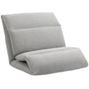 HOMCOM Sitzkissen Relaxsessel Grau Verstellbare Lehne 5 Winkel Bild 2