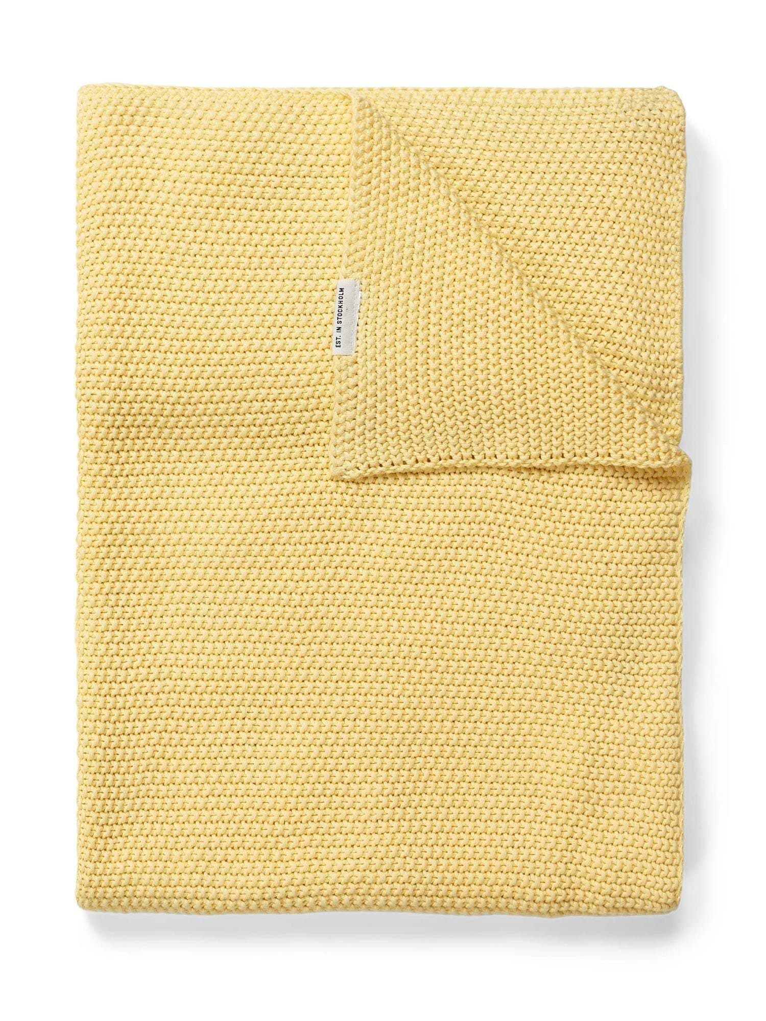 Marc O'Polo Home Plaid Nordic Knit Bio-Baumwolle Gelb - Bild 2