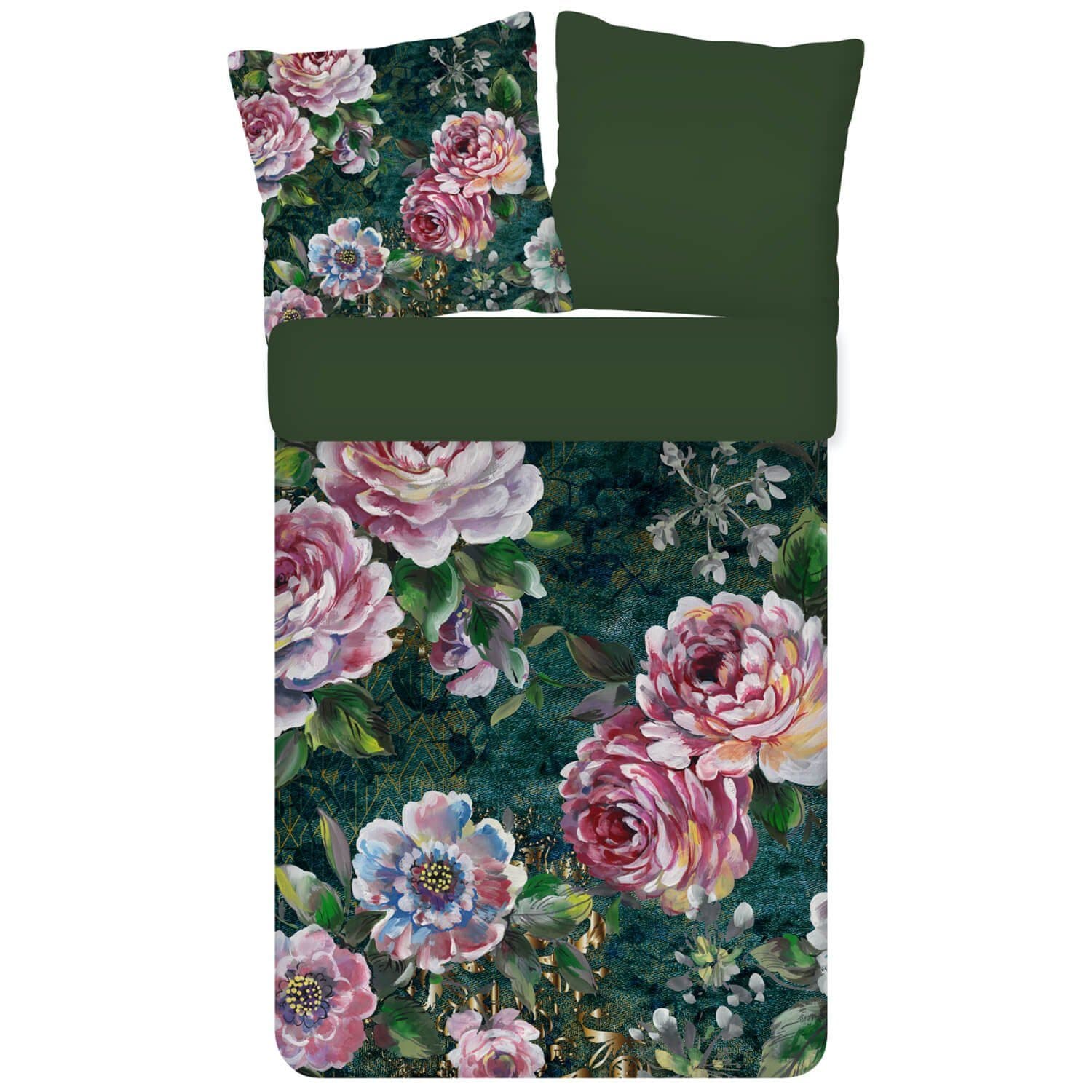 ESPiCO Bettwäsche Fleur multi Trendy Bedding Renforcé 2-teilig Blüten Pfingstrose Ornamente - Bild 2