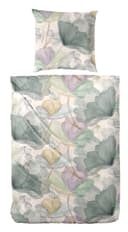 Primera Mako-Satin Bettwäsche Lucida Grün Blumendesign Bild 2
