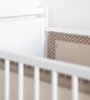 Loolay Babybett Umrandung 2-tlg. Atmungsaktiv Beige/Braun Bild 2