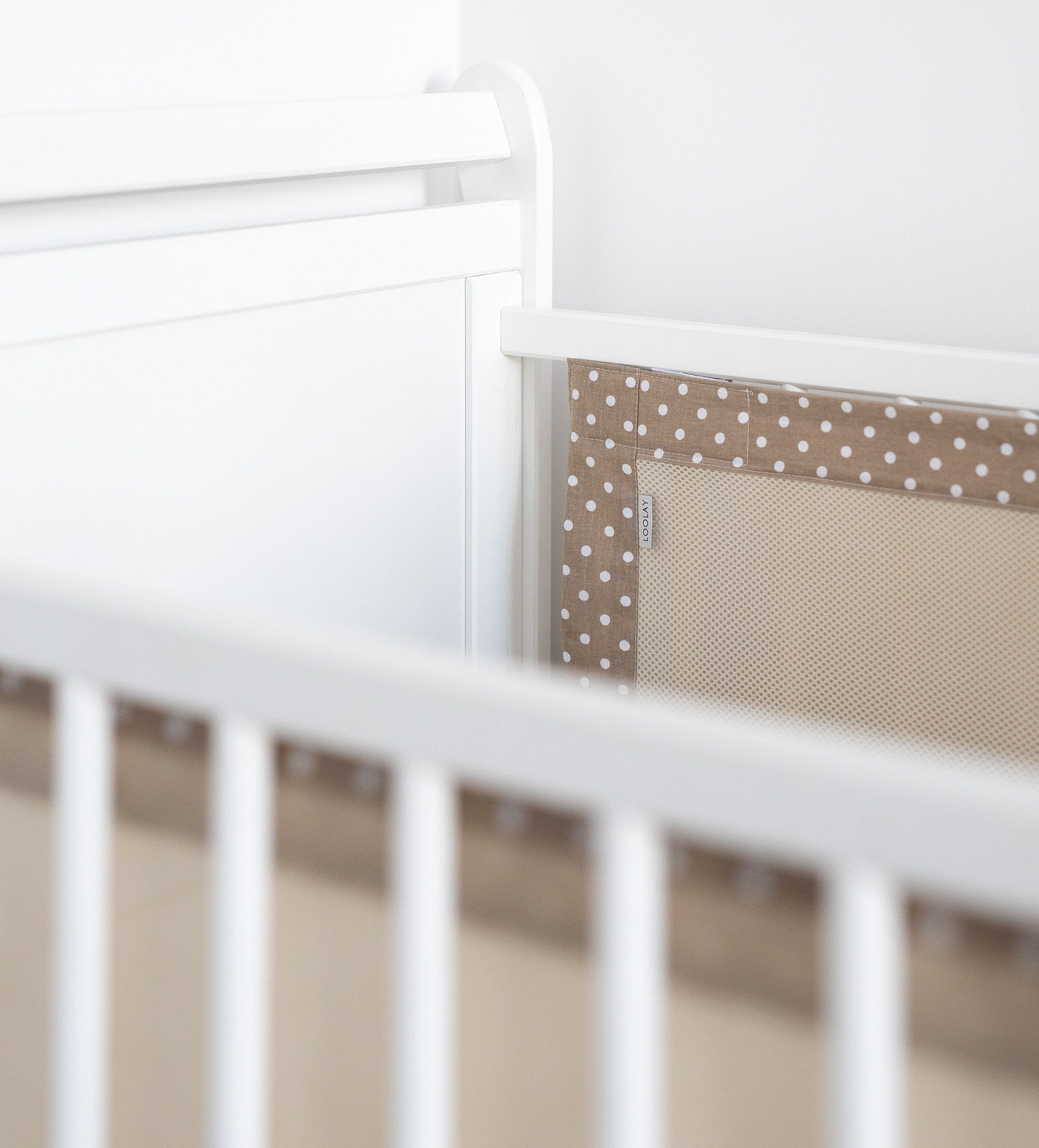 Loolay Babybett Umrandung 2-tlg. Atmungsaktiv Beige/Braun - Bild 2