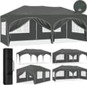 EUGAD Pop-Up Pavillon 3x6 m Grau mit 6 Seitenwänden Bild 2
