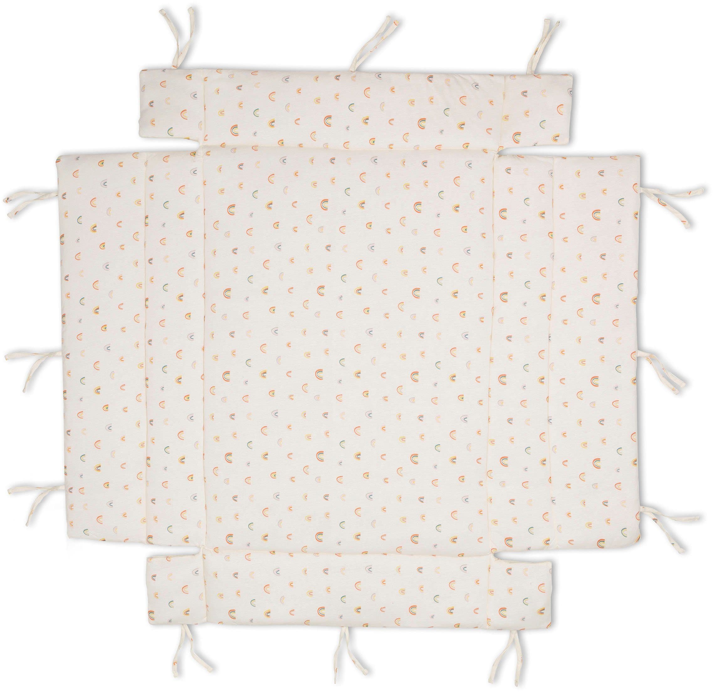 FILLIKID Laufgittereinlage Jersey Rainbow Beige Baumwolle Polyester - Bild 2