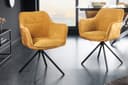 riess-ambiente Polsterstuhl VERONA senfgelb mit Armlehne drehbar Bild 2