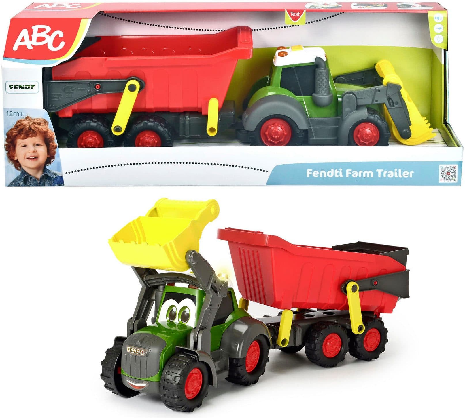 ABC Fendti Farm Trailer Spielzeug-Traktor Bunt mit Licht und Sound - Bild 2