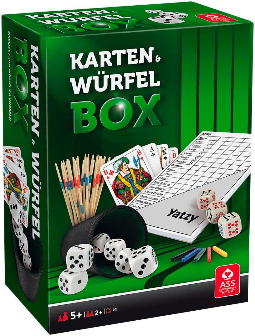 Cartamundi Spielesammlung Würfel- und Kartenbox Made in Germany - Bild 2