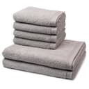 Möve Handtuch Set Superwuschel 6-tlg. Grau Walkfrottee Baumwolle Bild 2
