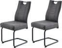 Freischwinger OTTO HOME Altona Anthrazit Schwarz 2er Set Microfaser Bild 2