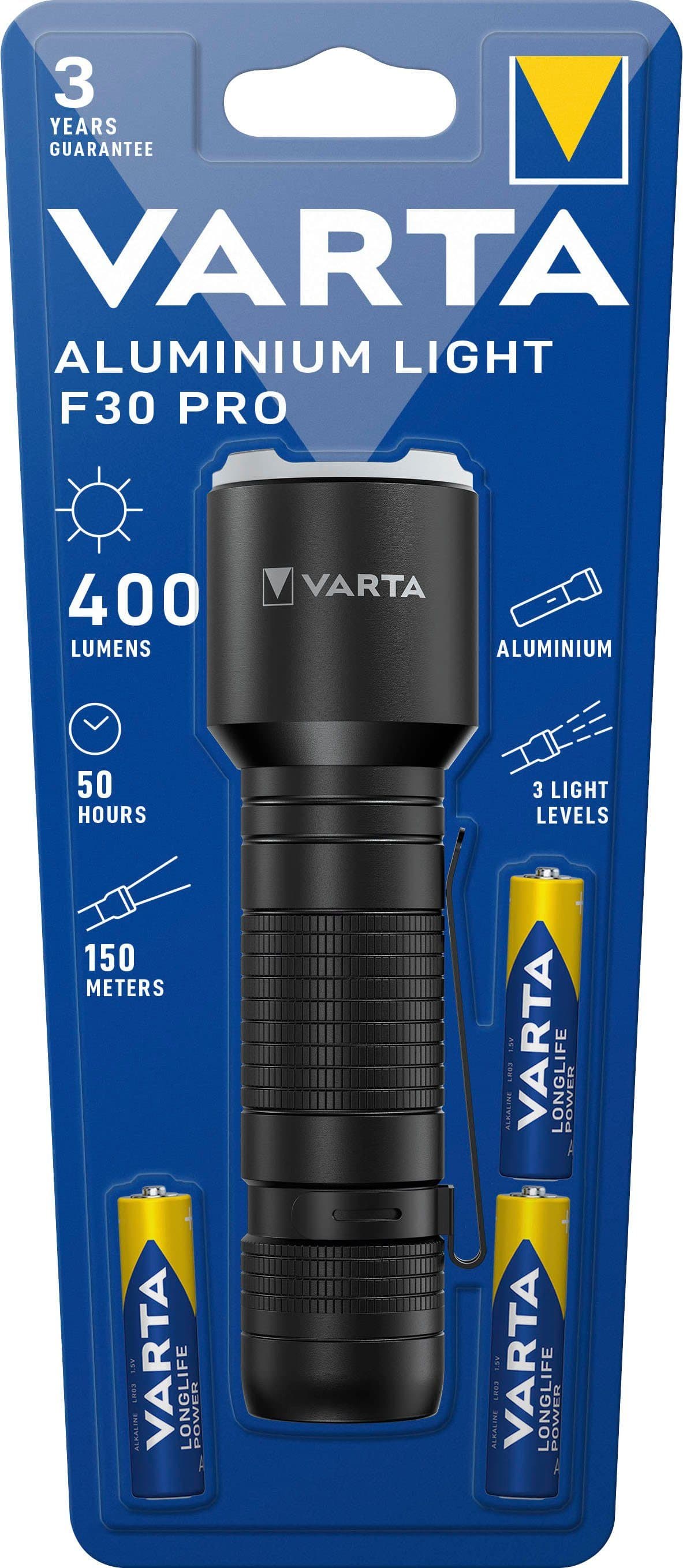 VARTA Taschenlampe Aluminium Light F30 Pro 400 Lumen Stoßfest - Bild 2