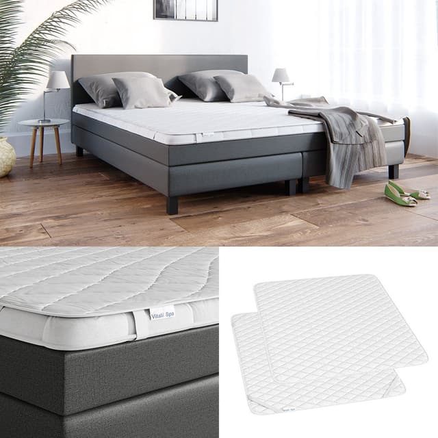 VitaliSpa® Hypoallergener Matratzenschutzbezug Weiß