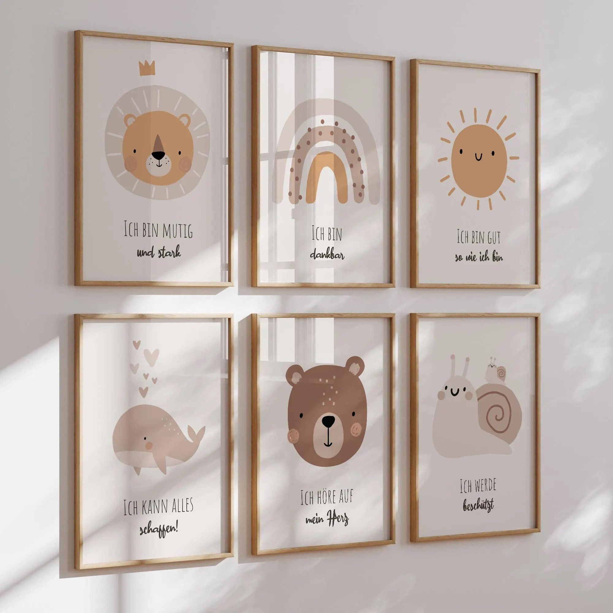 MeinBaby123® Poster Affirmationsbilder Kinderzimmer Deko Bunt - Bild 2