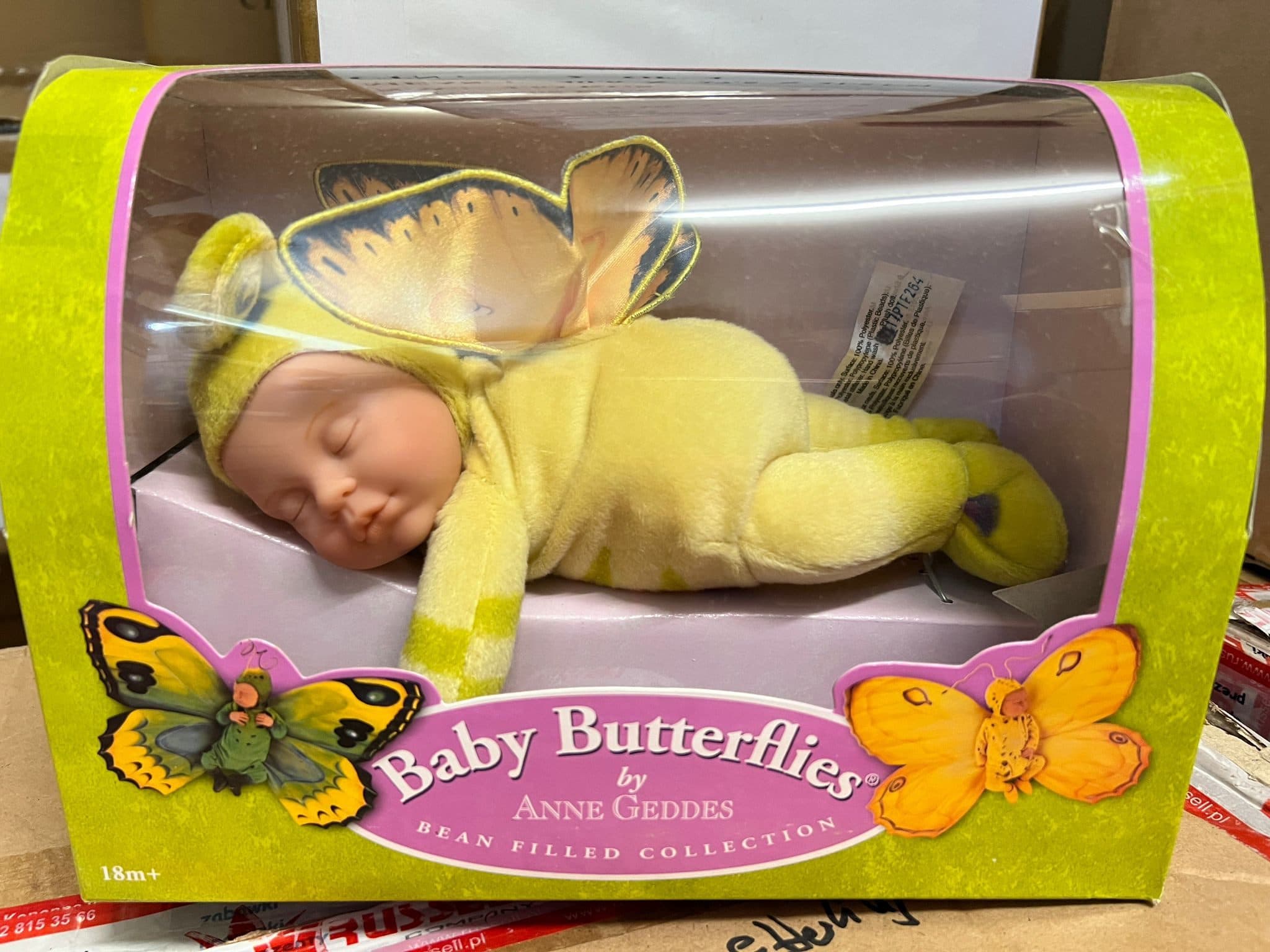 ANNE GEDDES Babypuppe Schmetterling Grün 30 cm