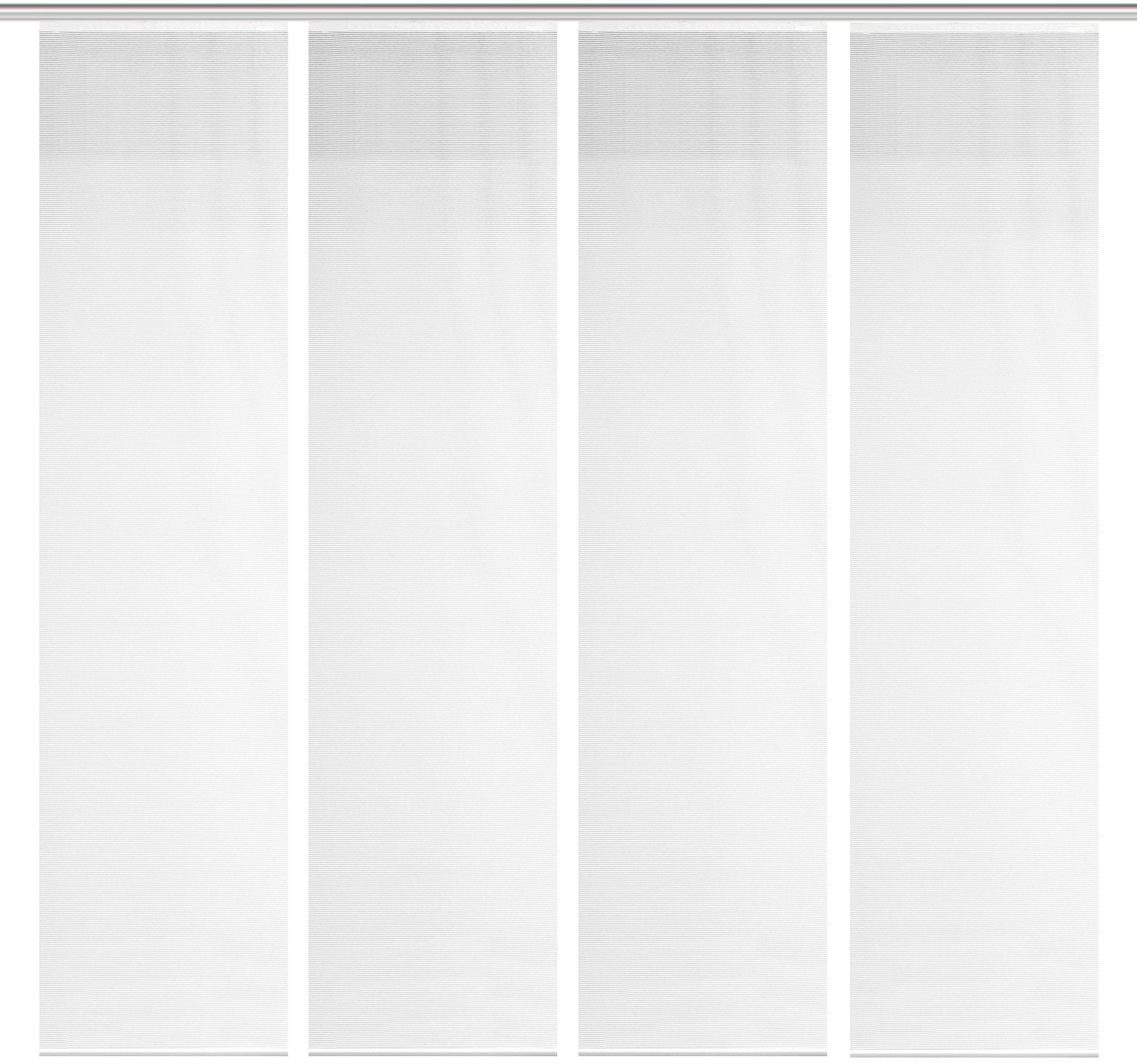 VISION S Schiebegardine 4er Set Weiß Polyester Kürzbar - Bild 2