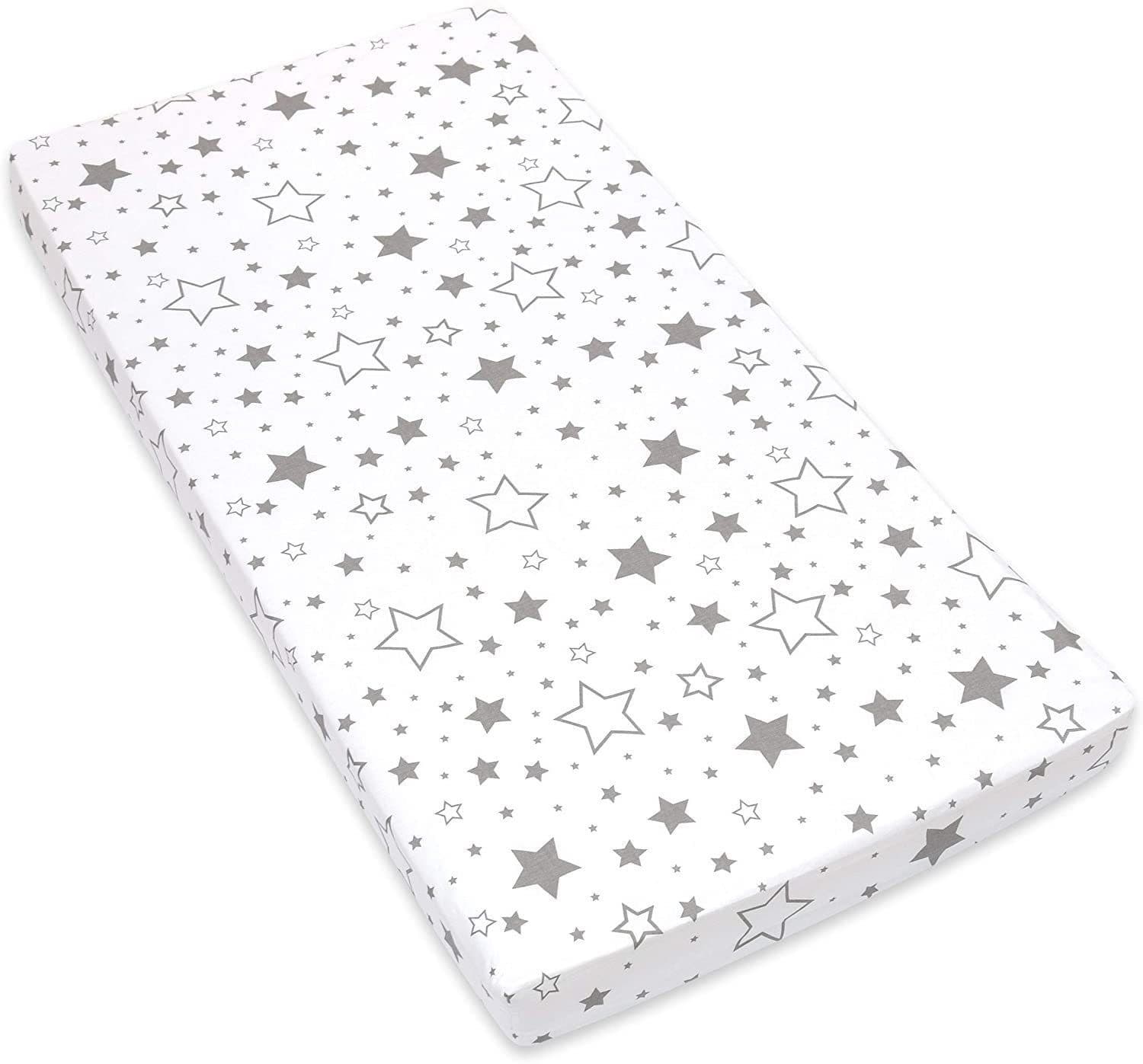 Amilian Spannbettlaken Grau 100% Baumwolle Babybett - Bild 2