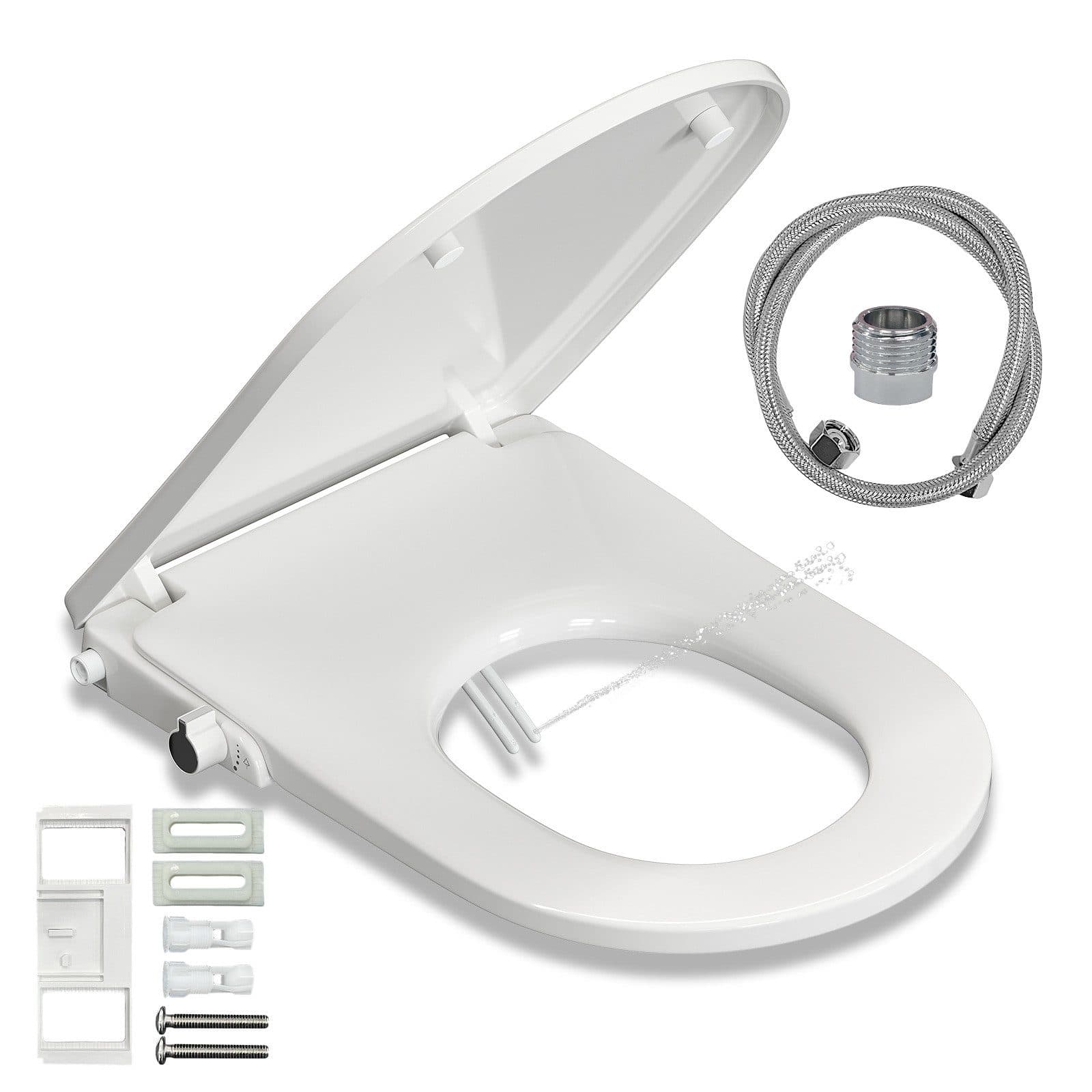 HOROW Dusch-WC-Sitz mit Bidet, Absenkautomatik, Duroplast, abnehmbar - Bild 2