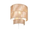 Reality Leuchten LED Wandleuchte mit Dimmfunktion und Papiergarn Bild 2