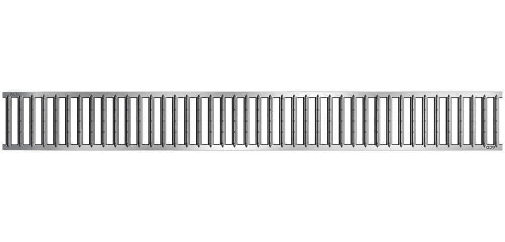 ACO Self Stegrost Standardline Stahl 1 m silber