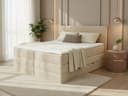 Sofnet Boxspringbett Mollo XL mit Bettkästen Cord beige Bild 2