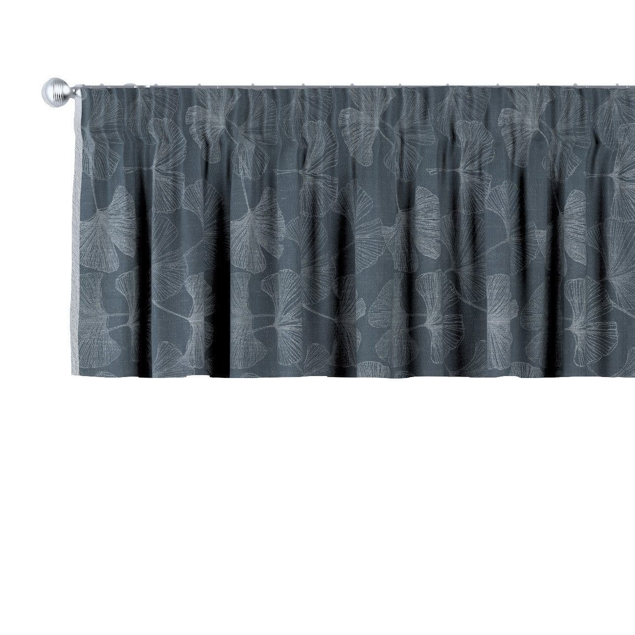 Dekoria Vorhang mit Kräuselband Blumen Silber - Bild 2