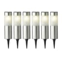 MARELIDA LED Solarleuchte Mosaik Edelstahl 6er Set Silber Bild 2