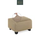 Belmarti Stuhlhusse Hockerbezug Spanische Handarbeit Baumwolle Beige Bild 2