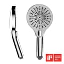 WENKO Ultimate Shower Handbrause Chrom/Weiß 3 Strahlarten Bild 2