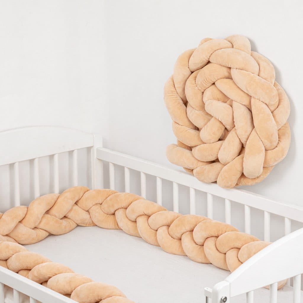 Totsy Baby Bettnestchen Bettschlange Beige Zopfform - Bild 2
