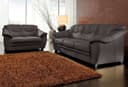 SIT & MORE Polstergarnitur Savona 2- & 3-Sitzer Braun Leder Bild 2