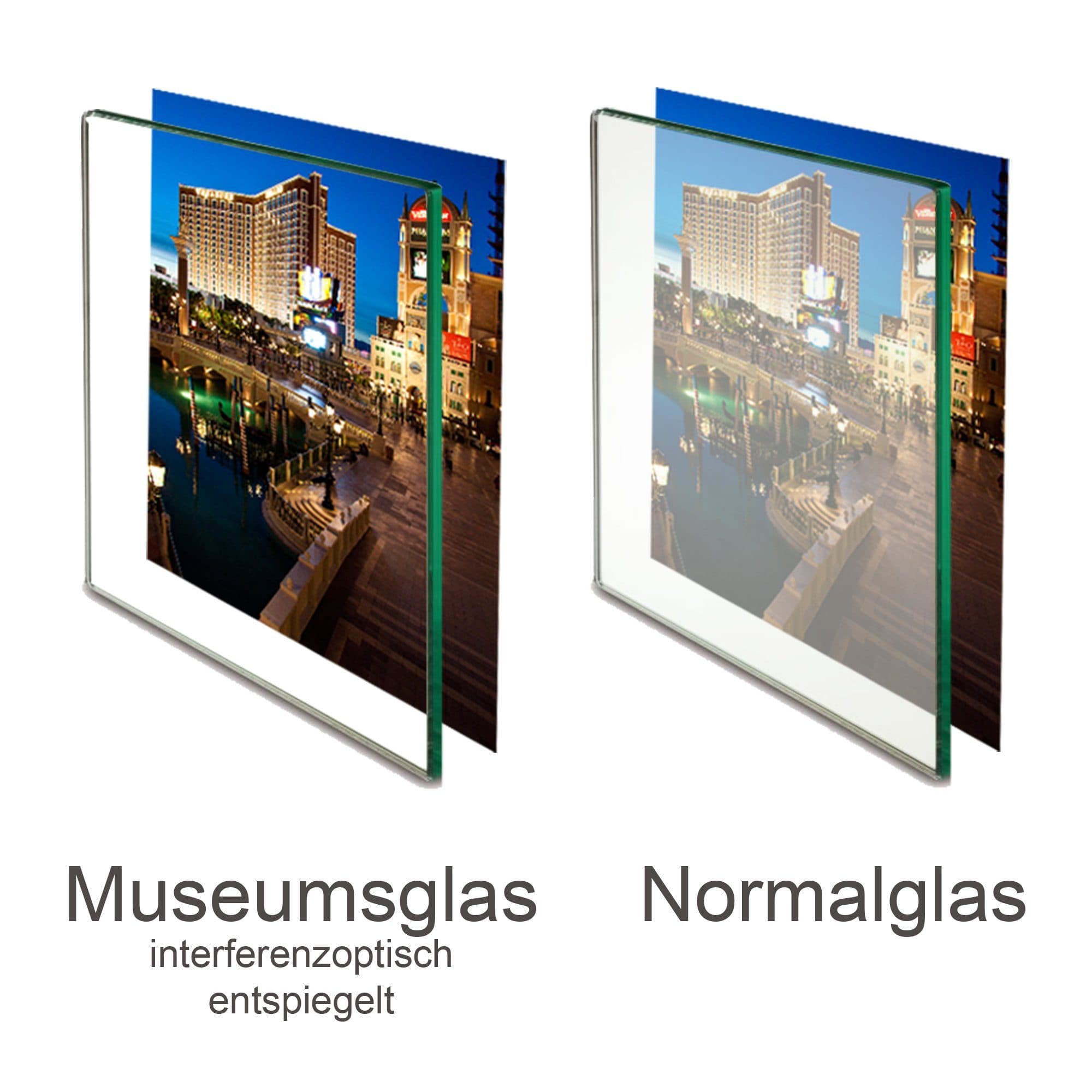 Panorahma Museumsglas mit UV-Schutz 70% oder 92% - Maßanfertigung