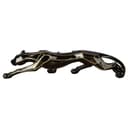 Gilde Tierfigur Gepard Cheetah Schwarz Kunstharz Bild 2