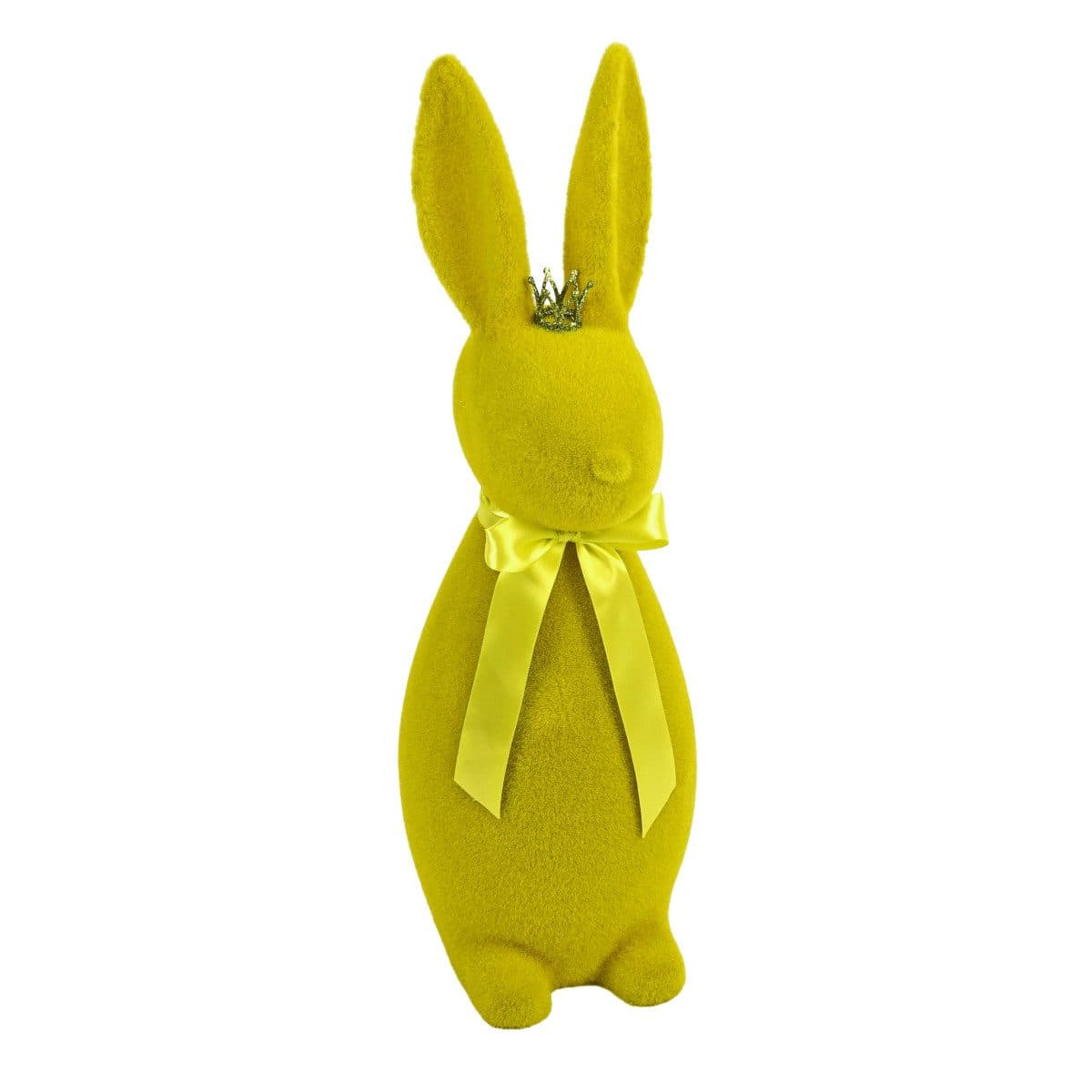 Werner Voß Dekofigur Hase mit Krone Gelb 69 cm