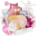 little Birthday Feen Party Set 113 Teile Rosa für 10 Kinder Bild 2
