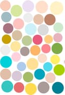 Komar Wandtattoo Dots - Größe 50 x 70 cm, selbstklebend, Wandsticker Bild 2