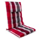 Beautissu Hochlehnerauflage Premium Anthrazit mit Kopfpolster Bild 2