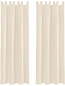 Bestlivings Vorhang 2er Set Beige blickdicht mit Schlaufen Bild 2