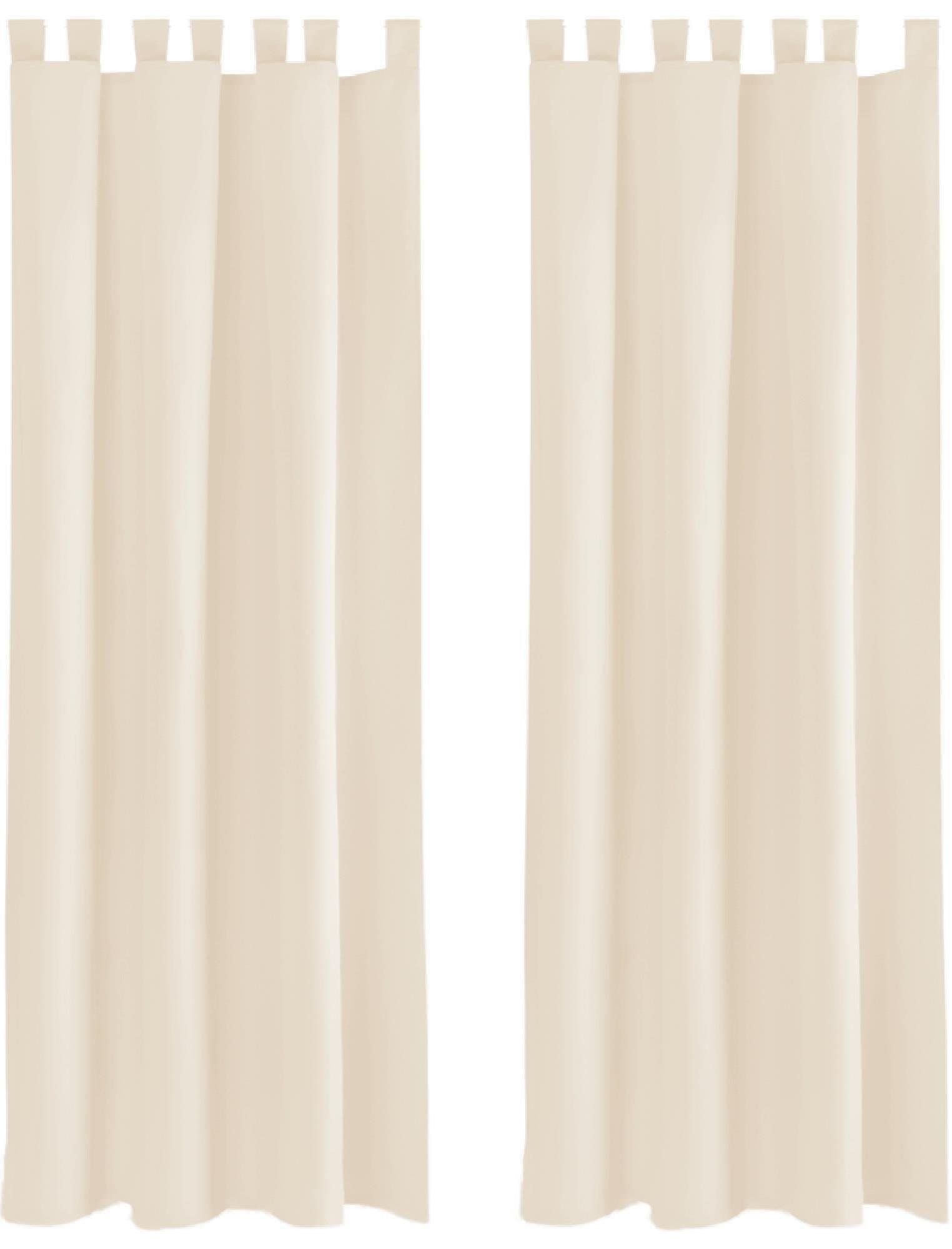 Bestlivings Vorhang 2er Set Beige blickdicht mit Schlaufen - Bild 2