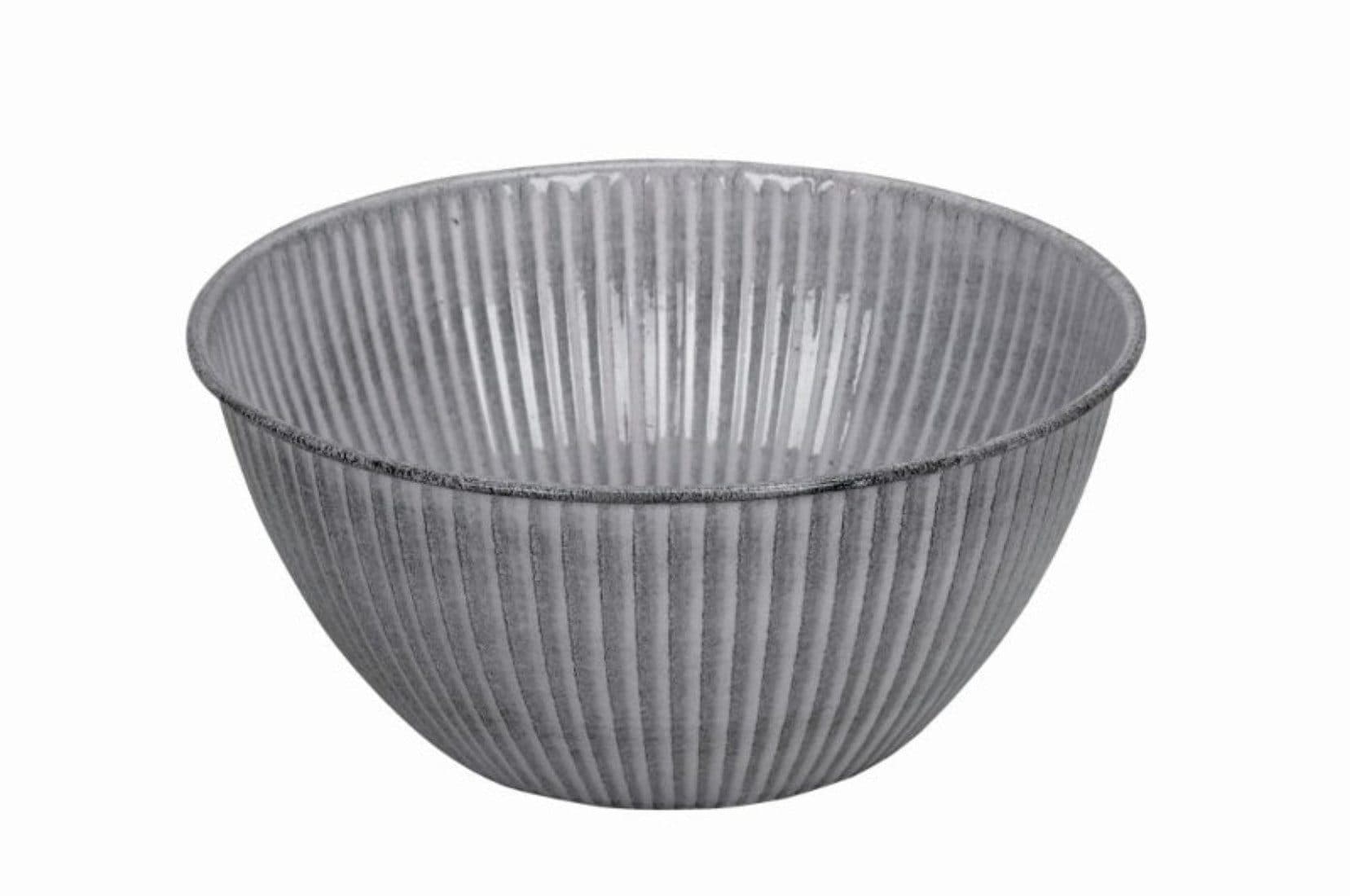 finehomegarden Pflanzschale Metall lackiert grau Ø32/38cm - Bild 2