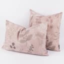 SCHÖNER LEBEN. Dekokissen Kissenhülle Soft Calming Leaves rosa Bild 2