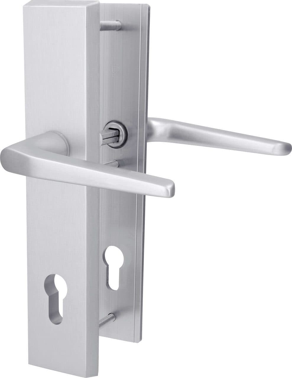 Alpertec Türgriff Schutzbeschlag Tira Drücker/Drücker Silber Aluminium