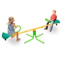 FANNOU Gartenwippe 2-Sitzer drehbar Edelstahl Gelb-Grün Bild 2
