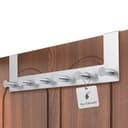 ReWu Türgarderobe Edelstahl Silber mit 6 Haken Bild 2