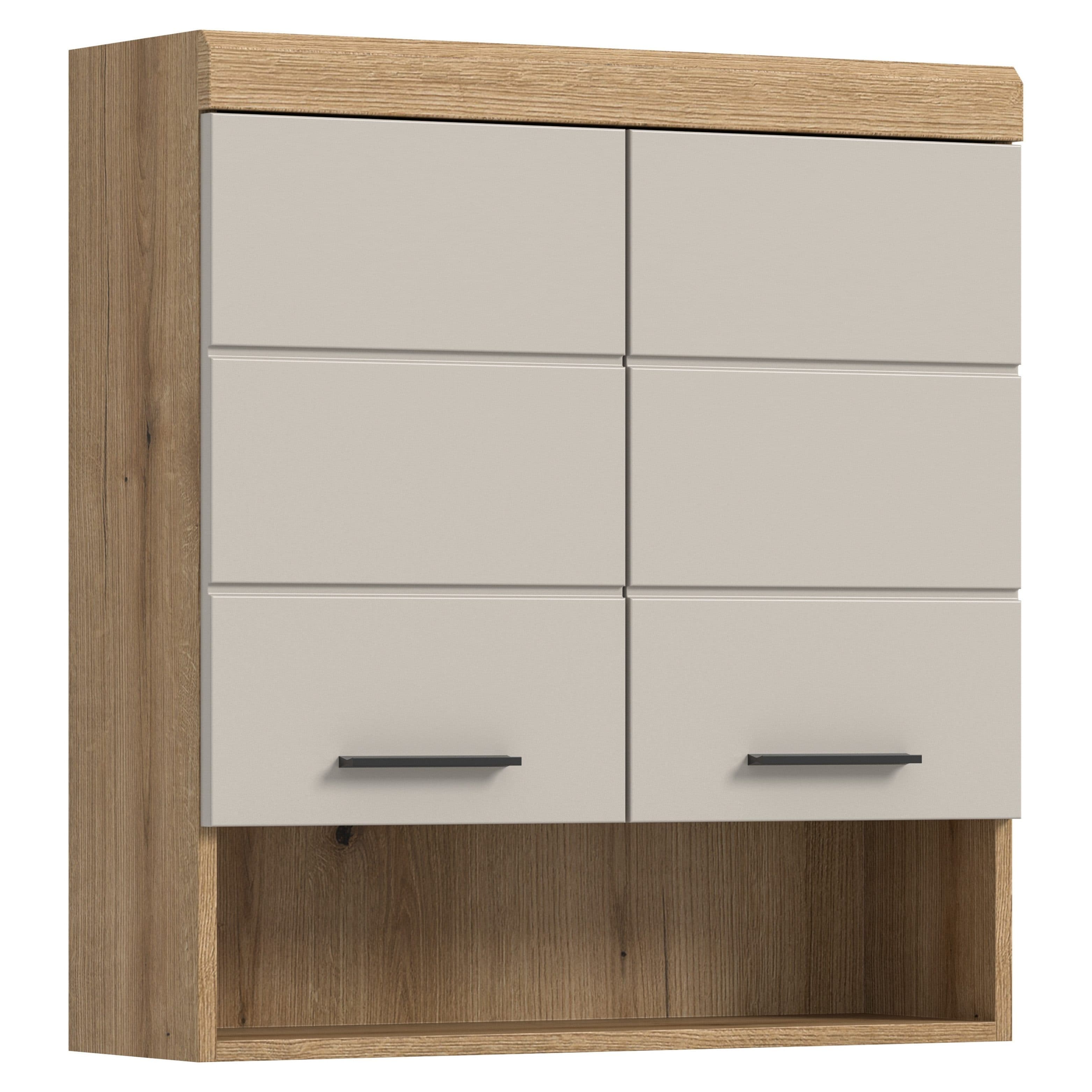 furnling Hängeschrank Scott 2 Türen Grau Braun Modern - Bild 2